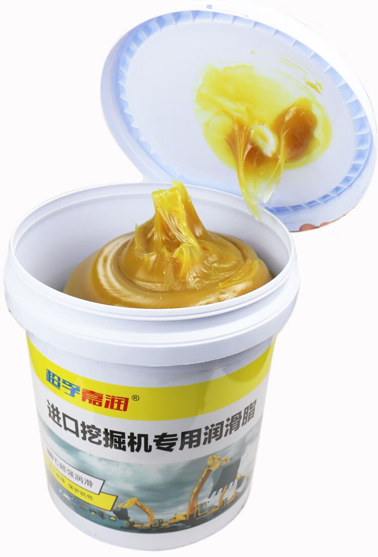 适用黄油润滑油锂基脂3号2#0号耐高温工程机械轴承挖机专用大桶装15kg