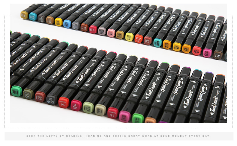 touch mark双头马克笔套装学生手绘动漫6080色水彩笔礼盒酒精绘画笔