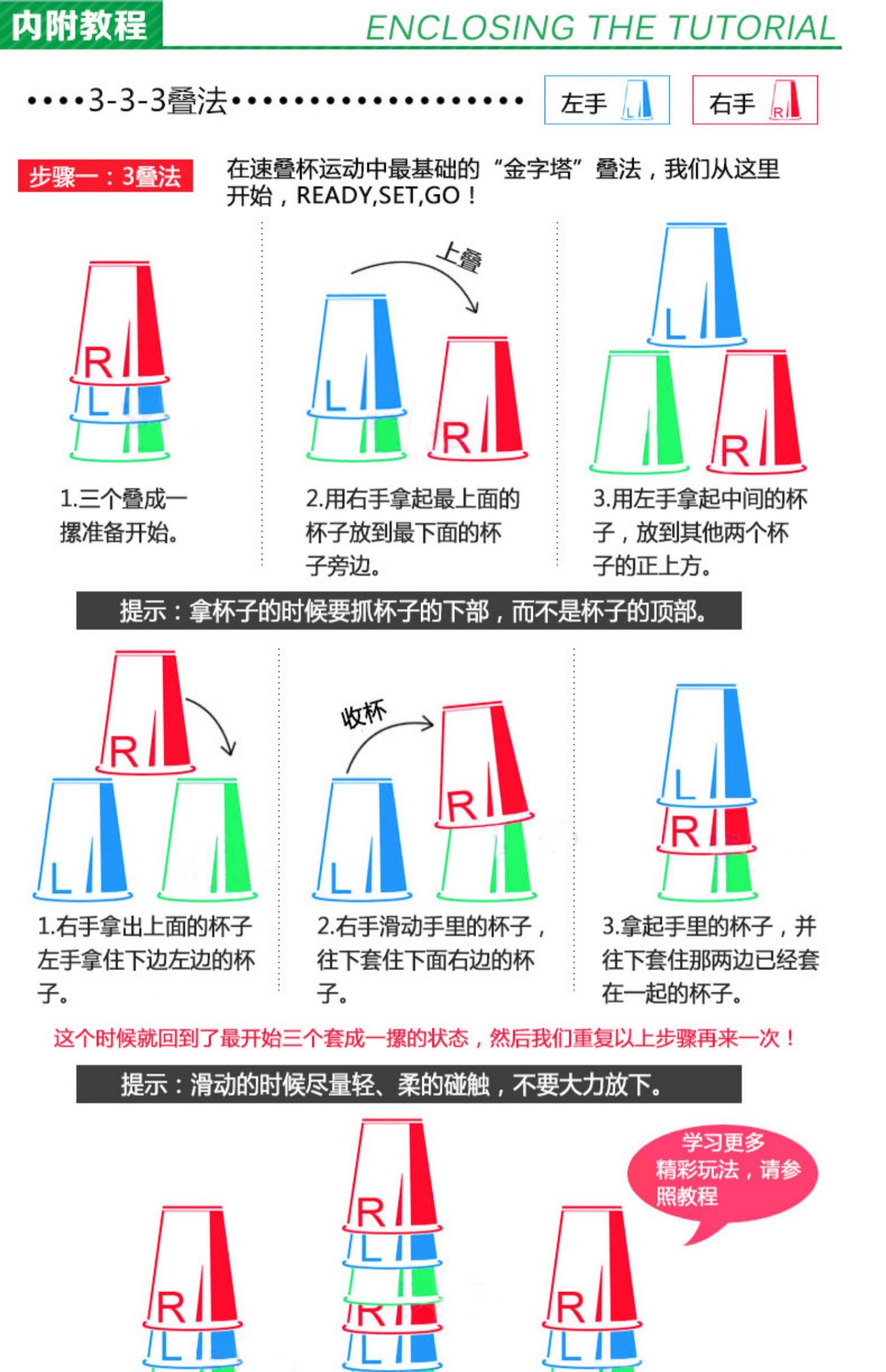 速叠杯教程初学图片