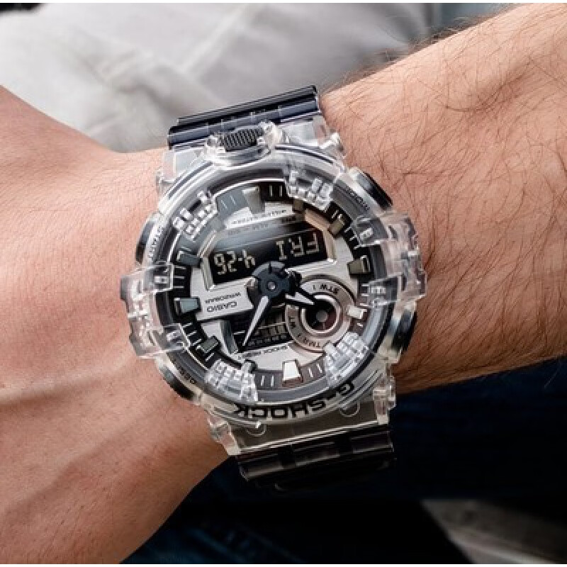 卡西欧 海外代购代购g-shock黑武士夜光防水双显运动男手表专柜 ga700