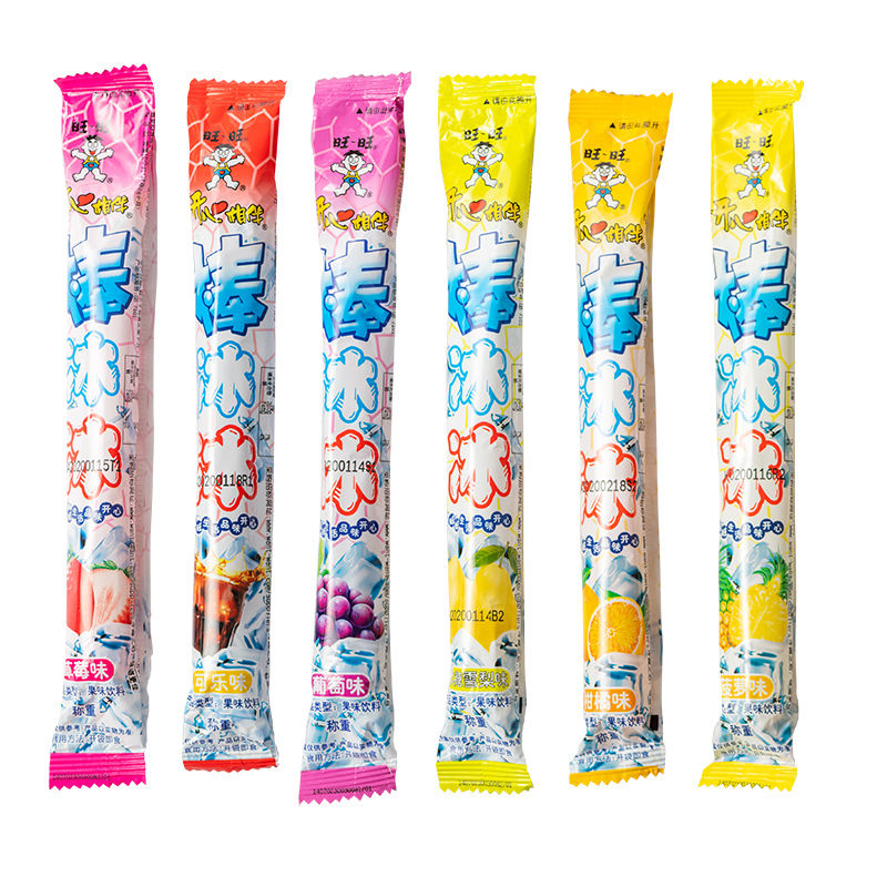 旺旺碎冰冰散装家庭装冰棒35克小根棒冰冰混合味整包草莓味碎碎冰