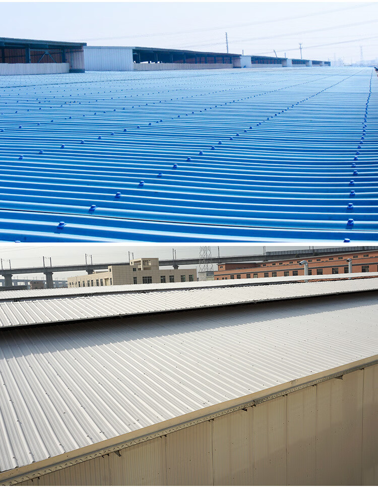 石棉瓦佛山厂家直供白色塑料瓦片pvc屋顶隔热瓦塑钢瓦屋面房顶 蓝色