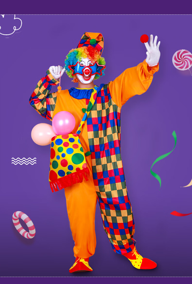 裙子小丑衣服女服装 裙子成人道具服饰马戏团开幕式搞怪搞笑演出服