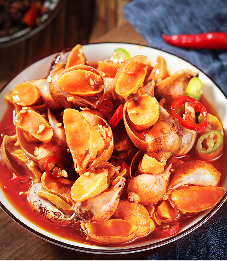 老婆脚香辣鲍螺肉麻辣香螺鲍鱼螺小海鲜即食熟食袋装猫眼螺 280g(小个