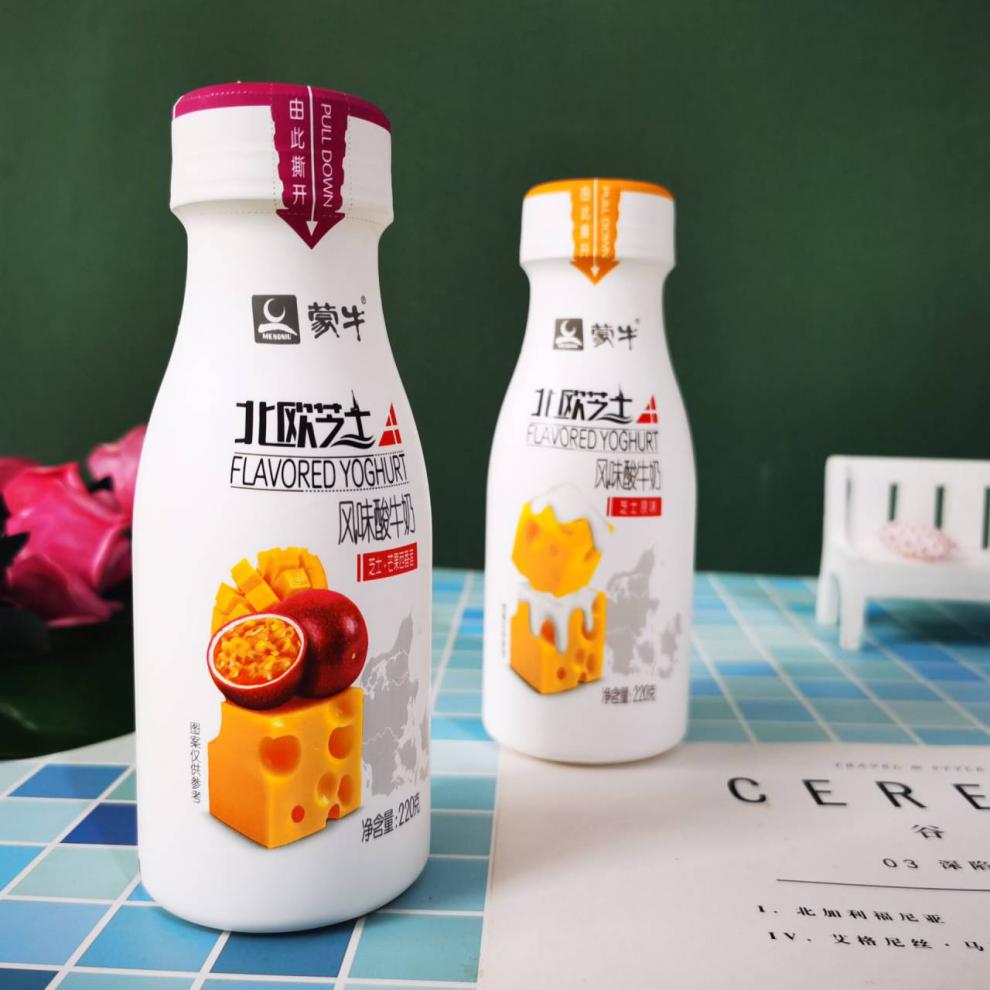 京选美食蒙牛北欧芝士酸奶风味发酵乳220g612瓶芝士原味芒果西番莲