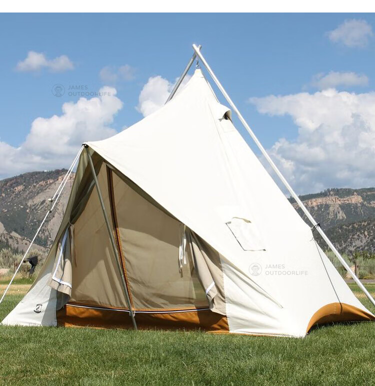 美国制进口ellis户外露营复古美式西部牛仔美剧黄石同款帆布帐篷 米