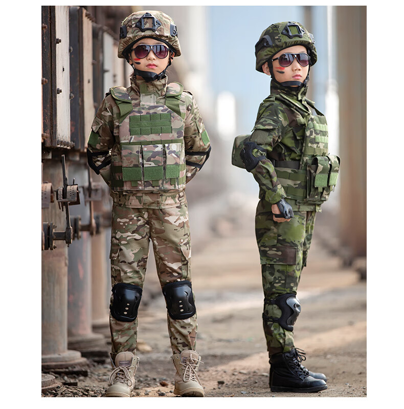 儿童特种兵服装 迷彩服儿童夏天装儿童迷彩服套装男童军训服军装小