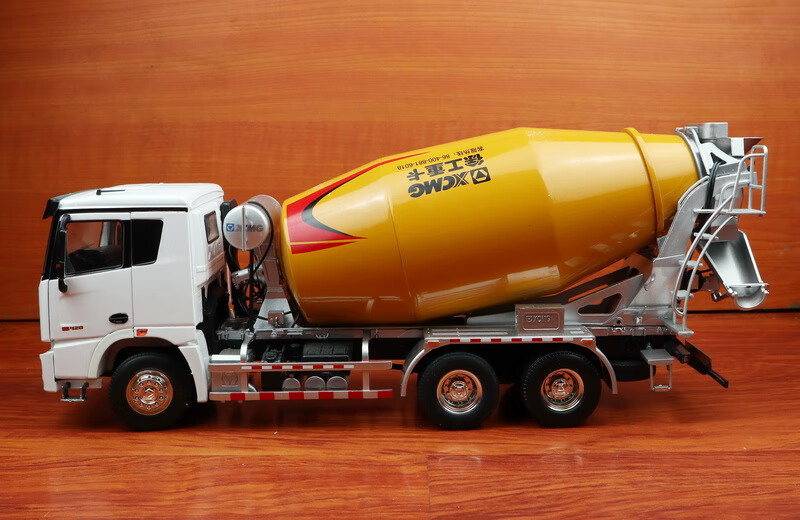 124xcmg徐工汉风搅拌车混凝土运输车水泥卡车模型白绿色无货