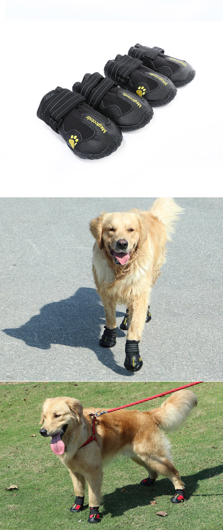 大狗鞋防水防滑耐磨户外狗狗鞋子金毛拉布拉多犬德牧防掉宠物鞋子麦富