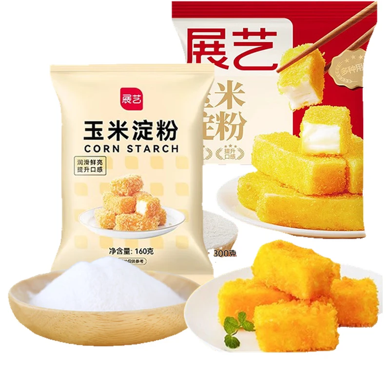 Edible baking cornstarch raw starch tender home flour corn cake Edible starch Exhibition Art Corn starch 300g thumbnail 4