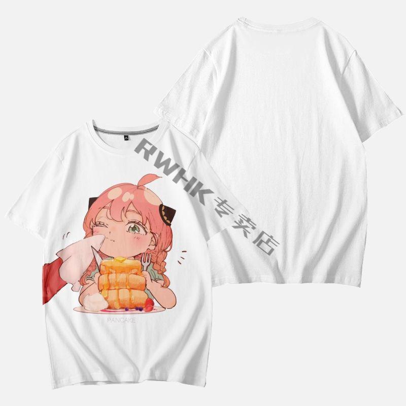 rwhk国潮q版间谍过家家动漫周边阿尼亚衣服男女同款休闲短袖夏季休闲