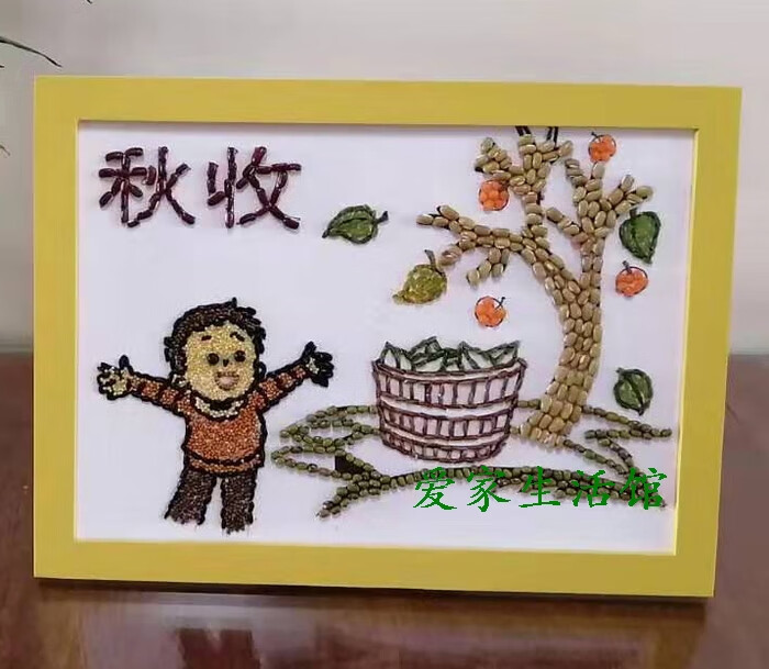 节约粮食手工卡纸作品图片