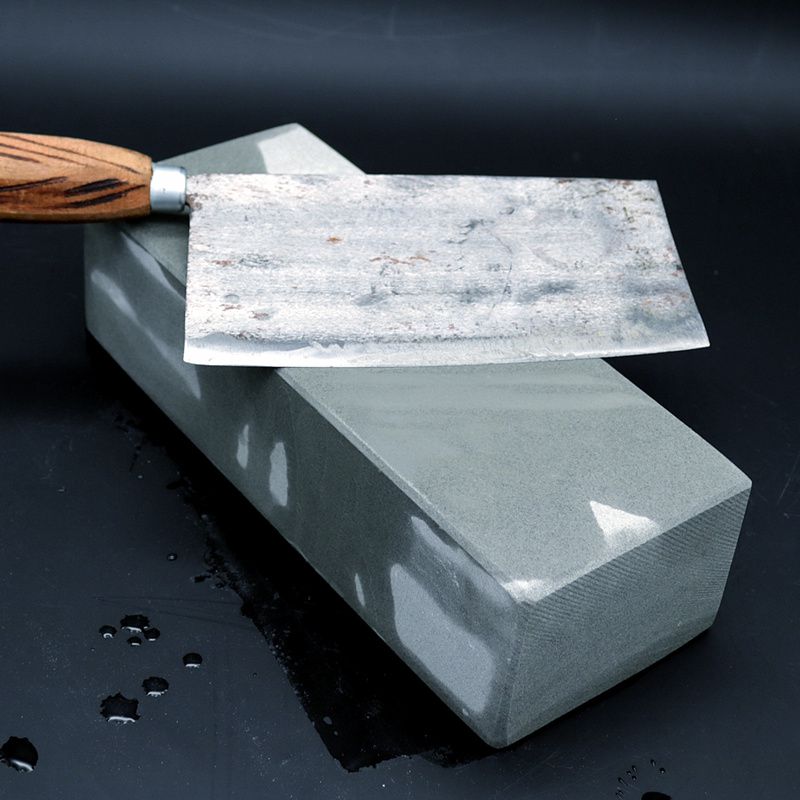 石老磨刀石天然磨刀石家用菜刀锋利刀刃青砂石出浆加大号原石头切割