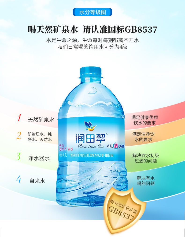 润田翠天然含硒矿泉水 4.