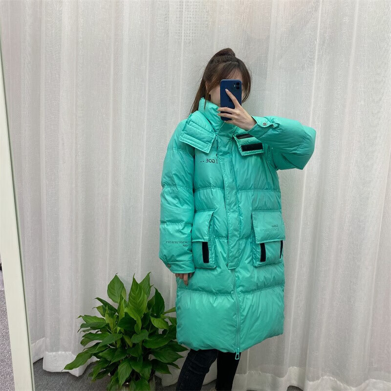 150/155矮个子冬季保暖羽绒服女中长款冬季小个子亮面矮个子冬天穿的