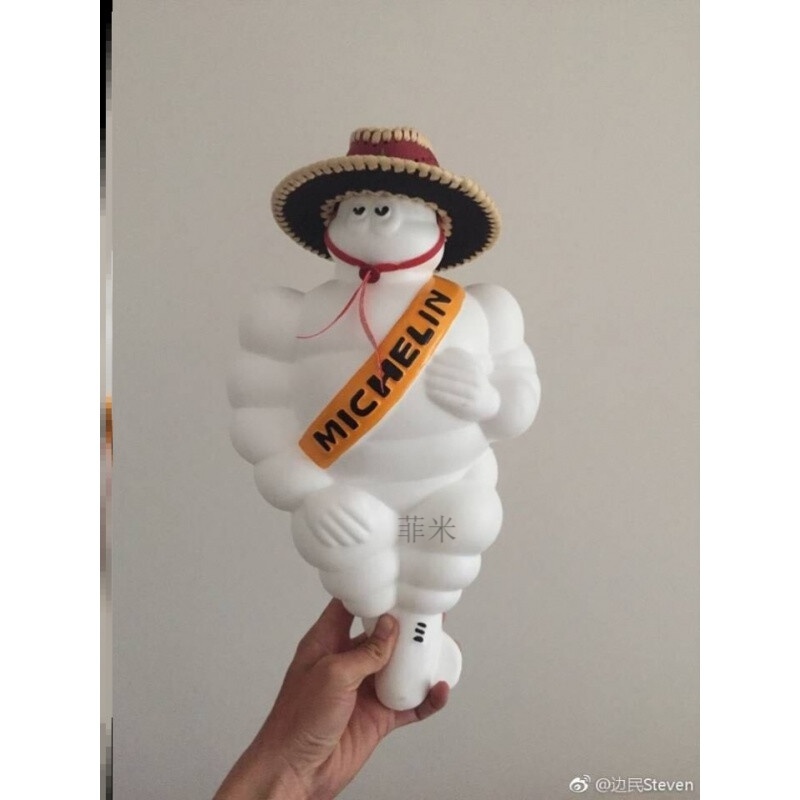 米其林公仔车顶公仔货车米胖子必比登带灯装饰摆件大号人偶动漫手毕柯