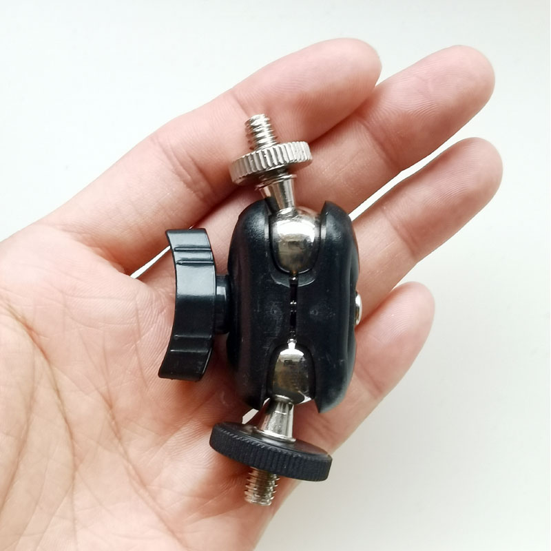 金属软管万向云台百变怪手豌豆球头手机夹支撑架内牙转换头6mm28cm