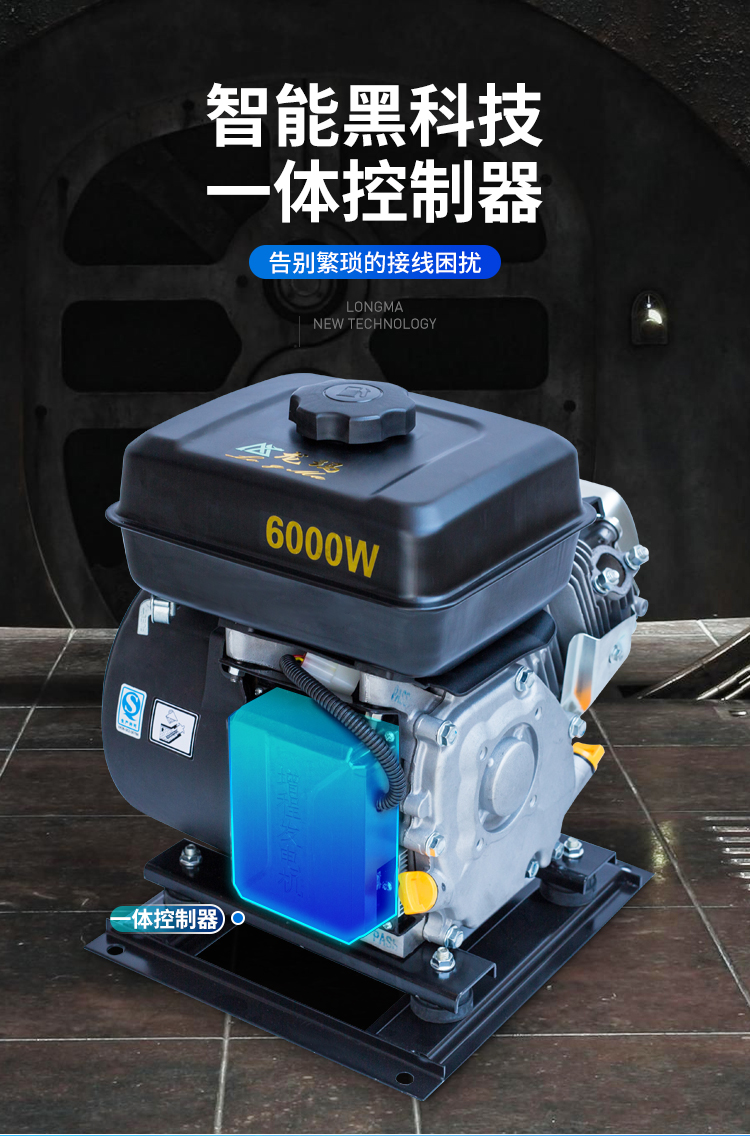 增程器48v电瓶车60v72伏变频三轮车四轮电池汽车发电机 变频 4000w48v
