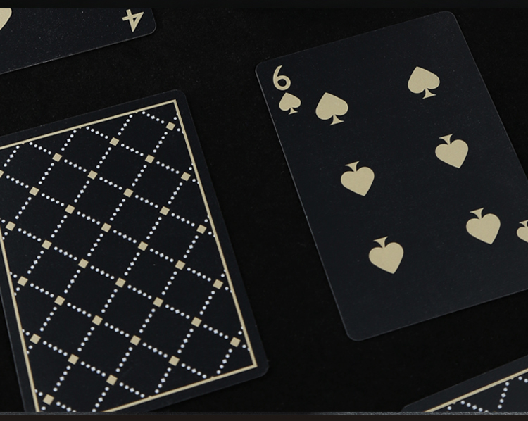可水洗黑色防水防折滑耐磨创意个性花切魔术桌游pvc材质擎岚扑克牌