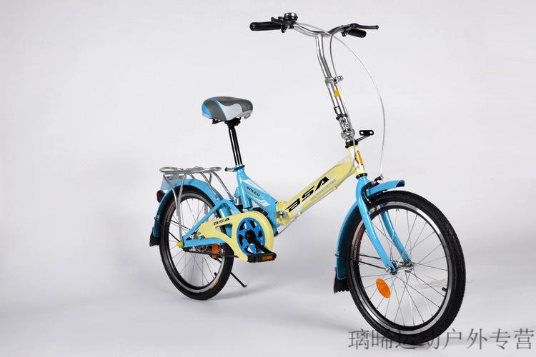 三枪山地自行车神鹰三枪16寸20寸迷你折叠自行车碳钢车架休闲通勤校园