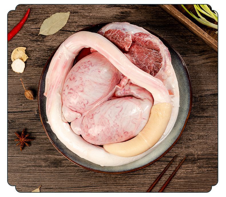 头号食客清真现宰牦牛鞭纯牛鞭不含蛋甘肃临夏全套新鲜速冻整只牛三宝