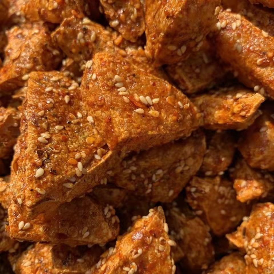 麻辣豆腐干四川省泸州红油三角油炸脆豆干香干手工小袋 甜辣脆款150克