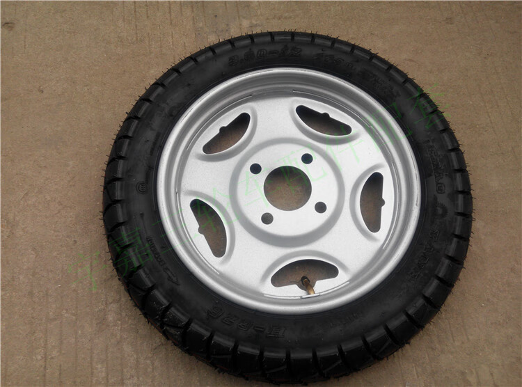 适用于电动三轮车配件轮子 后轮毂/钢圈 /16*3.0后轮/3.