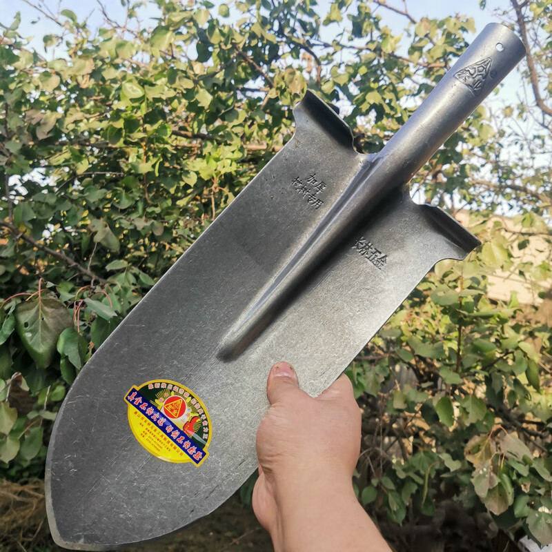德国进口锰钢锹挖树铲子尖钢锹铁锹农用工具全钢泥锹开沟挖山药起