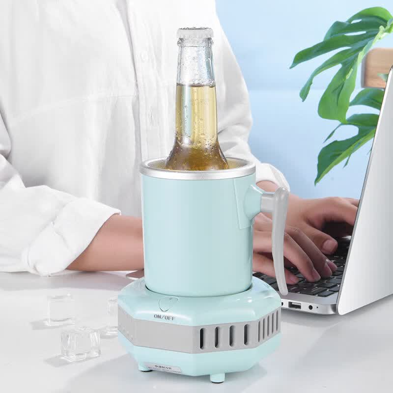 冰镇杯冷暖杯快速制冷杯便携式速冷杯宿舍办公室桌面制冷网红杯 北欧