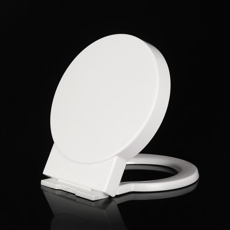 大o型马桶盖老式正圆形马桶盖缓降加厚pp坐便盖板通用厕所板大o型适用