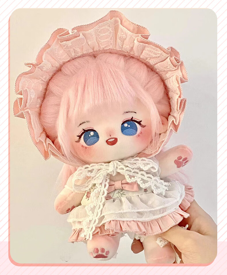 棉花娃娃有骨架女娃娃 卡通可爱公仔玩偶布娃娃玩具小孩子的生日礼物