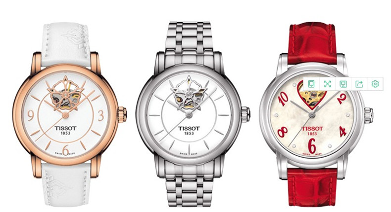 适用于天梭1853韵驰心媛系列t050原厂表带 t050207a t050217a原装钢带