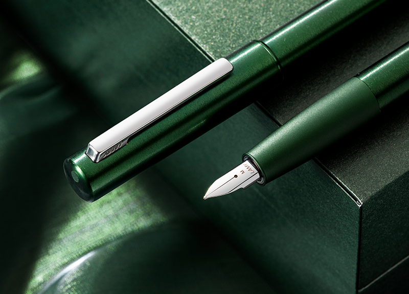 lamy/凌美lamy德国凌美钢笔aion永恒系列英伦绿金属磨砂铝杆墨水笔
