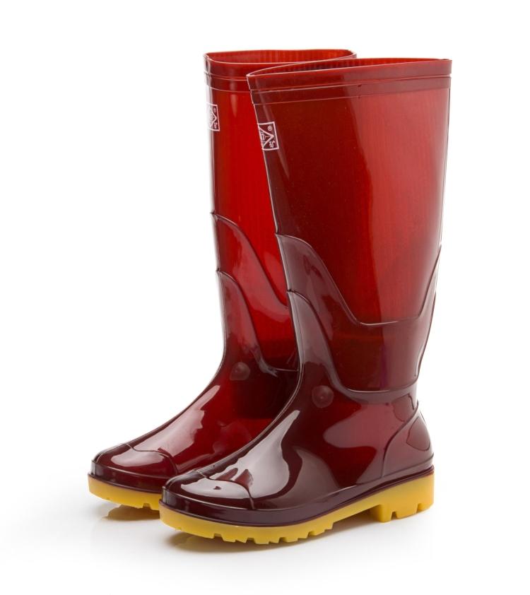 男式雨鞋男三防雨靴矿山水鞋男款无里布种透明牛筋工矿底矿工劳保高筒