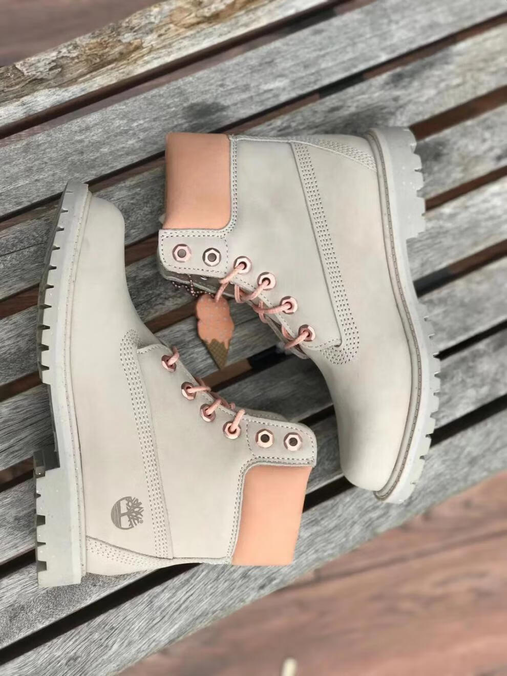 添柏岚(timberland)女鞋冰淇淋灰色户外防l水潮高帮中帮马丁靴a1w16w