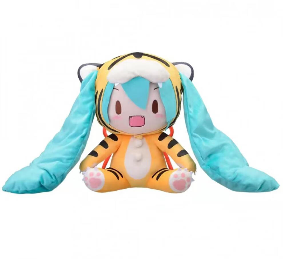 初音未来玩偶fufu公仔 现货 sega 初音 樱花fufu 蝴蝶结 圣诞 雪未来