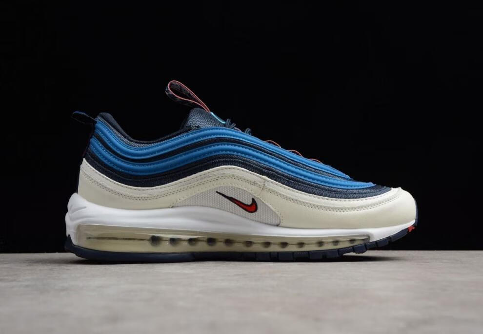 airmax97银子弹头3m反光运动鞋圣水男女全掌气垫跑步鞋 白黑 39【图片