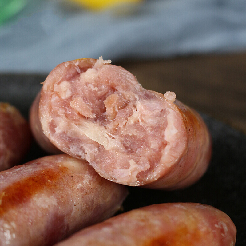 台式猪肉香肠手工火腿肠冷冻风味无纯烤肠烤肉日料淀粉肠 飞鱼卵香肠
