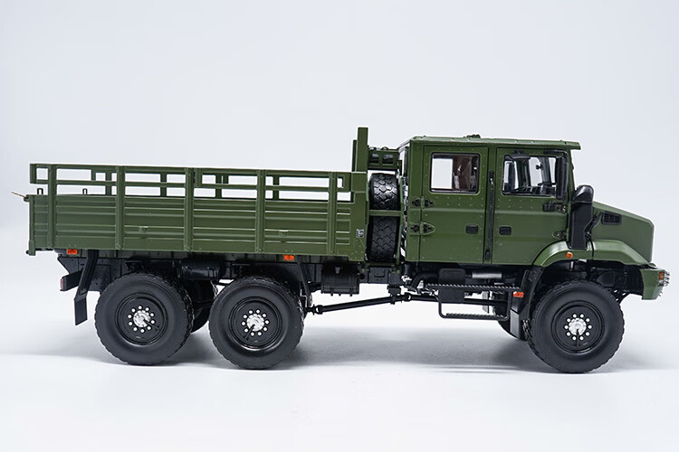 1:24 原厂 一汽解放mv3 解放新一代战术卡车 军车合金汽车模型 军绿色