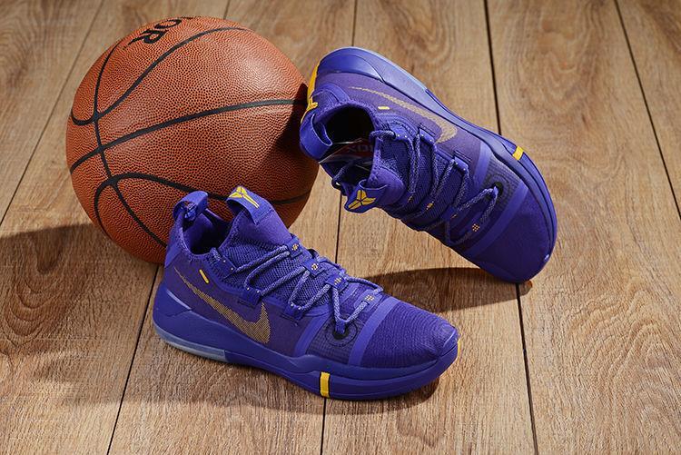 科比adnxt湖人紫全曼巴日蜘蛛侠粉色实战耐磨篮球战靴紫黄39