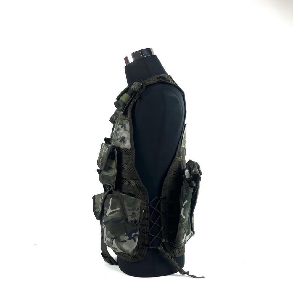 泉大(quanda)13式水墨纹战术背心 21迷彩携行具野外cs作训携行装具