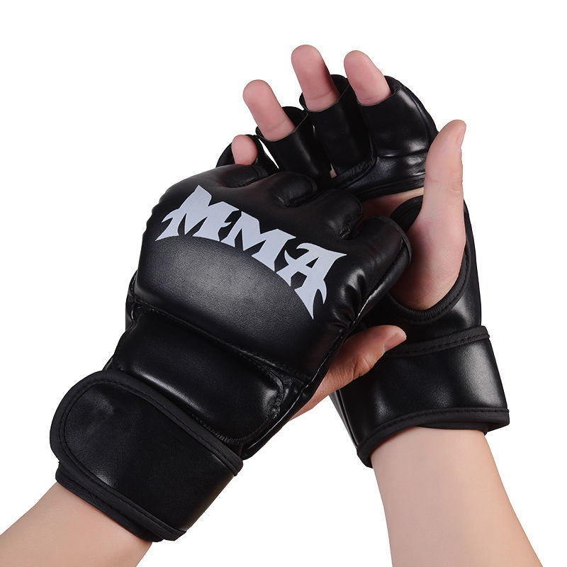 拳击手套 成人拳击手套 散打泰拳mma半指分指ufc搏击格斗沙袋训练拳套