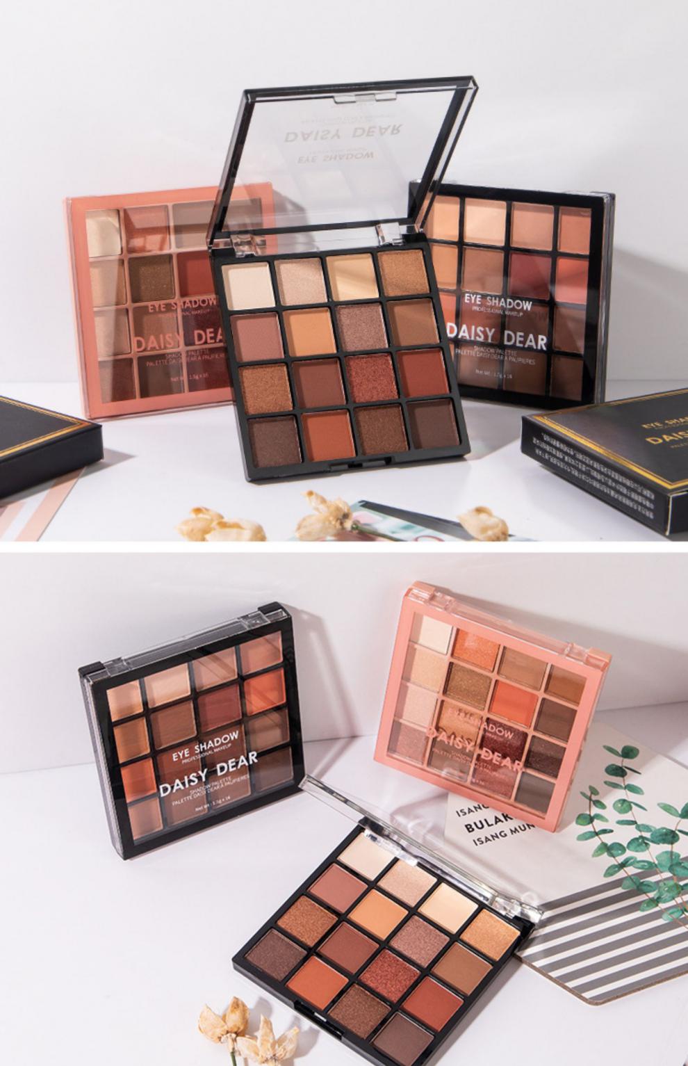 daisy dear小城伊香16色眼影盘珠哑光亮片奶茶日常大地色多色1122 02
