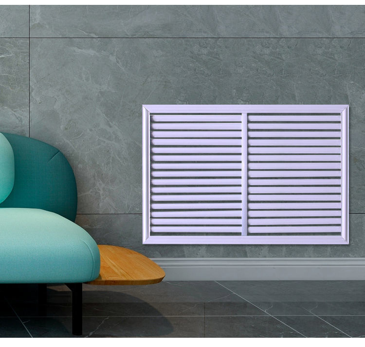 暖气罩格栅 遮挡板定制铝合金暖气罩装饰网家用百叶窗老式暖气片遮挡