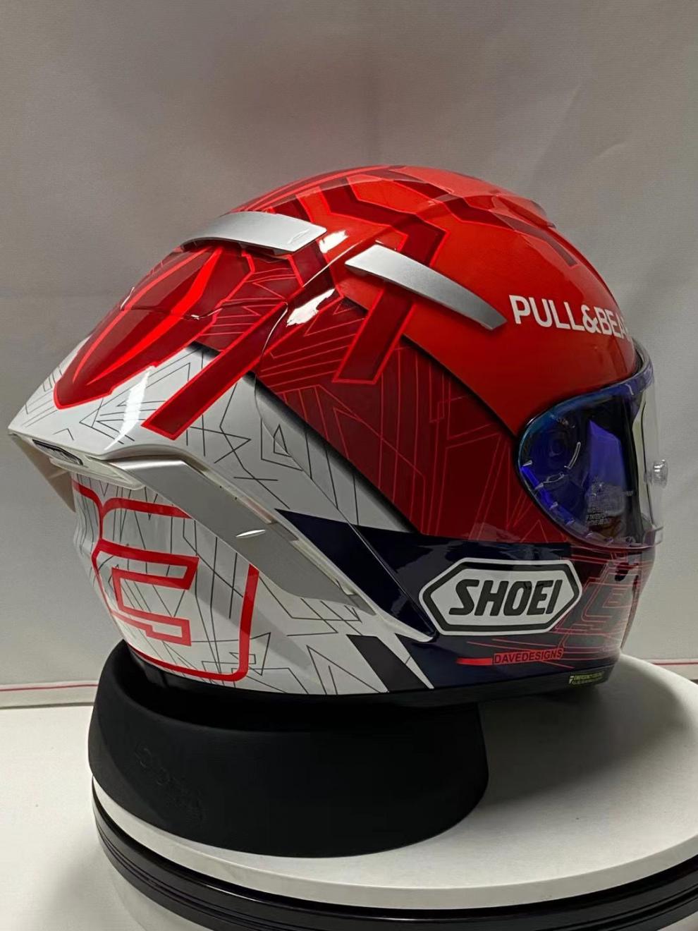 shoei x14 红蚂蚁二代 头盔机车摩托全盔男女休一防摔街道骑行 m码