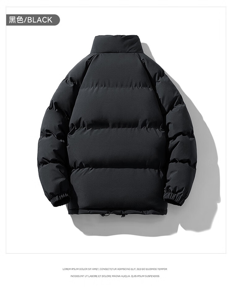 nasa联名棉服男冬季潮牌加绒加厚百搭立领男女士松软毛绒面包服外套