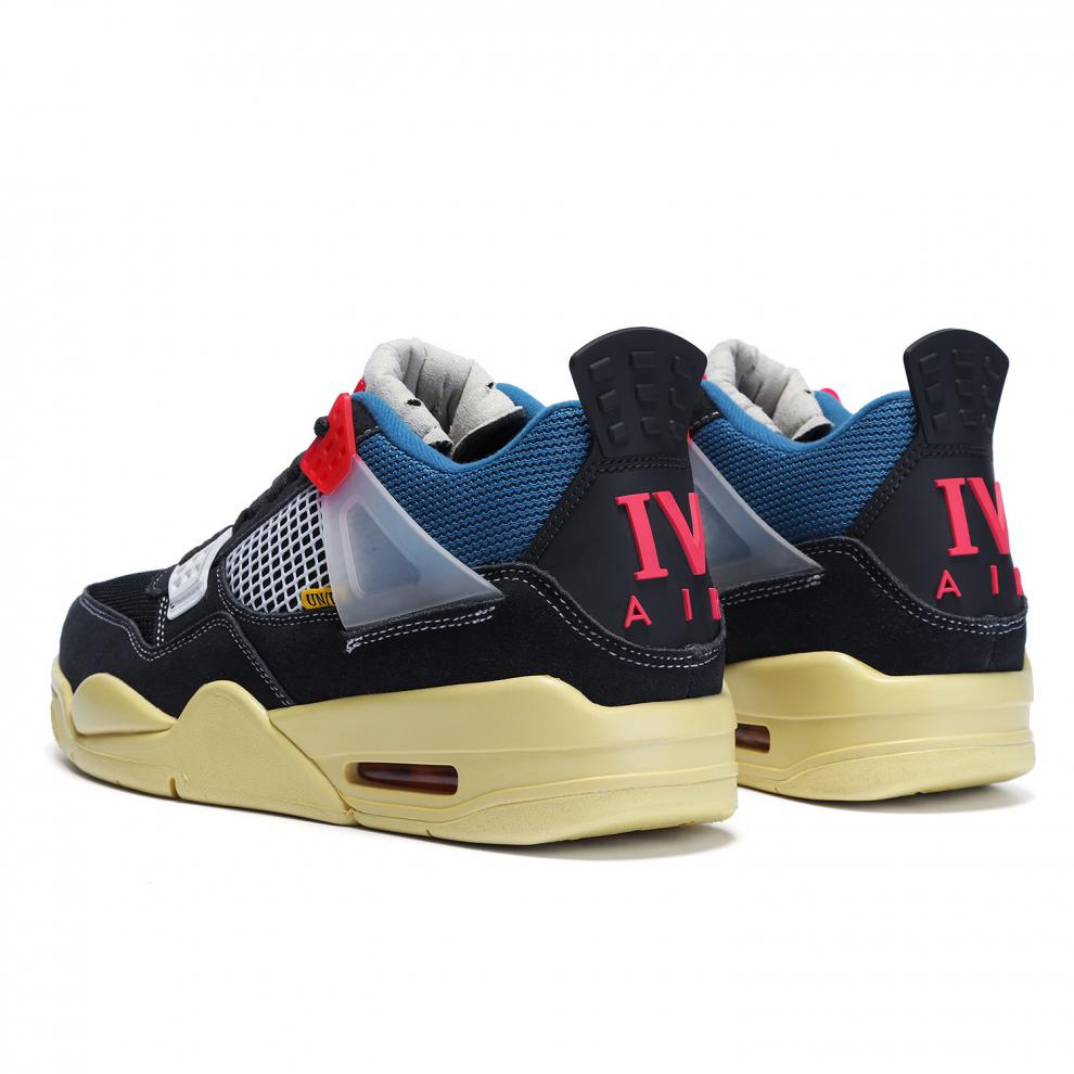 柚斯4鞋男运动鞋鞋纯原公司级 aj4黑蓝陈伟霆 37【图片 价格 品牌