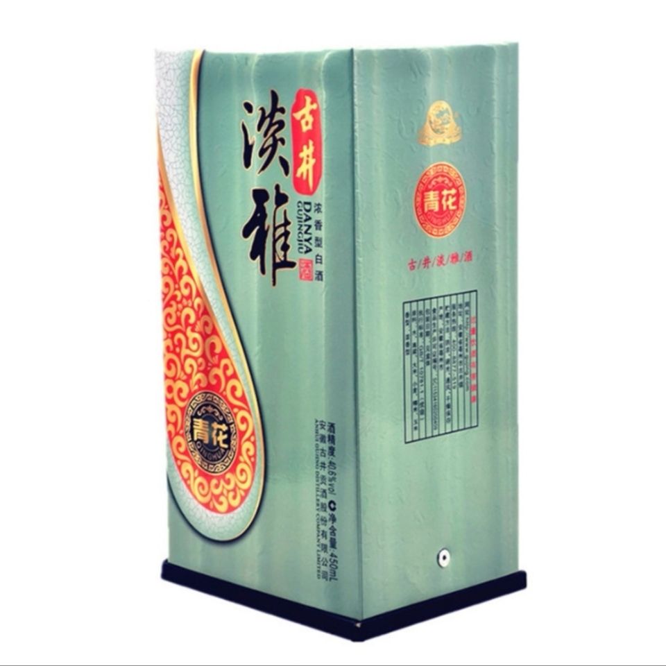 古井贡酒淡雅青花红花406度450ml4瓶件纯粮白酒青花406度450ml4瓶