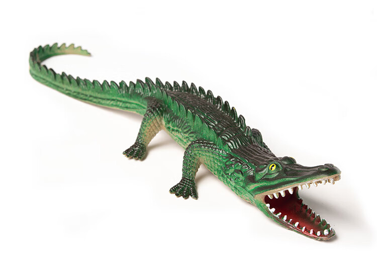 扬子鳄鱼鳄鱼玩具软胶鳄鱼模型女男孩儿童男童大小号仿真动物玩具