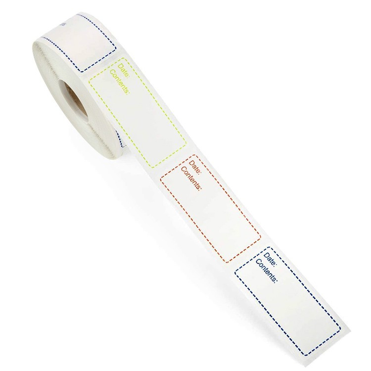 艾怡诗标签贴厨房冰箱日期贴食物标签贴存储内容标红蓝绿150张卷